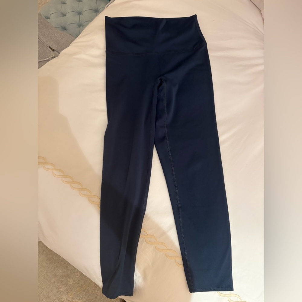 SPANX Soft and Smooth Navy Blue Leggings Size M